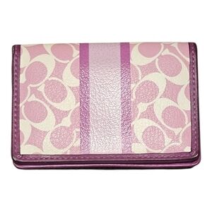 Pink and Cream Women's Wallet